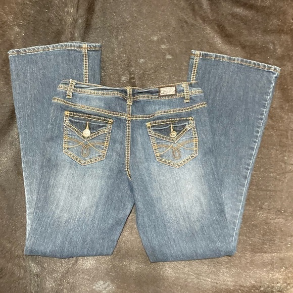 Earl Jeans mid rise boot cut flare denims Vintage 90s Y2K fashion size 9 GUC - Picture 10 of 14